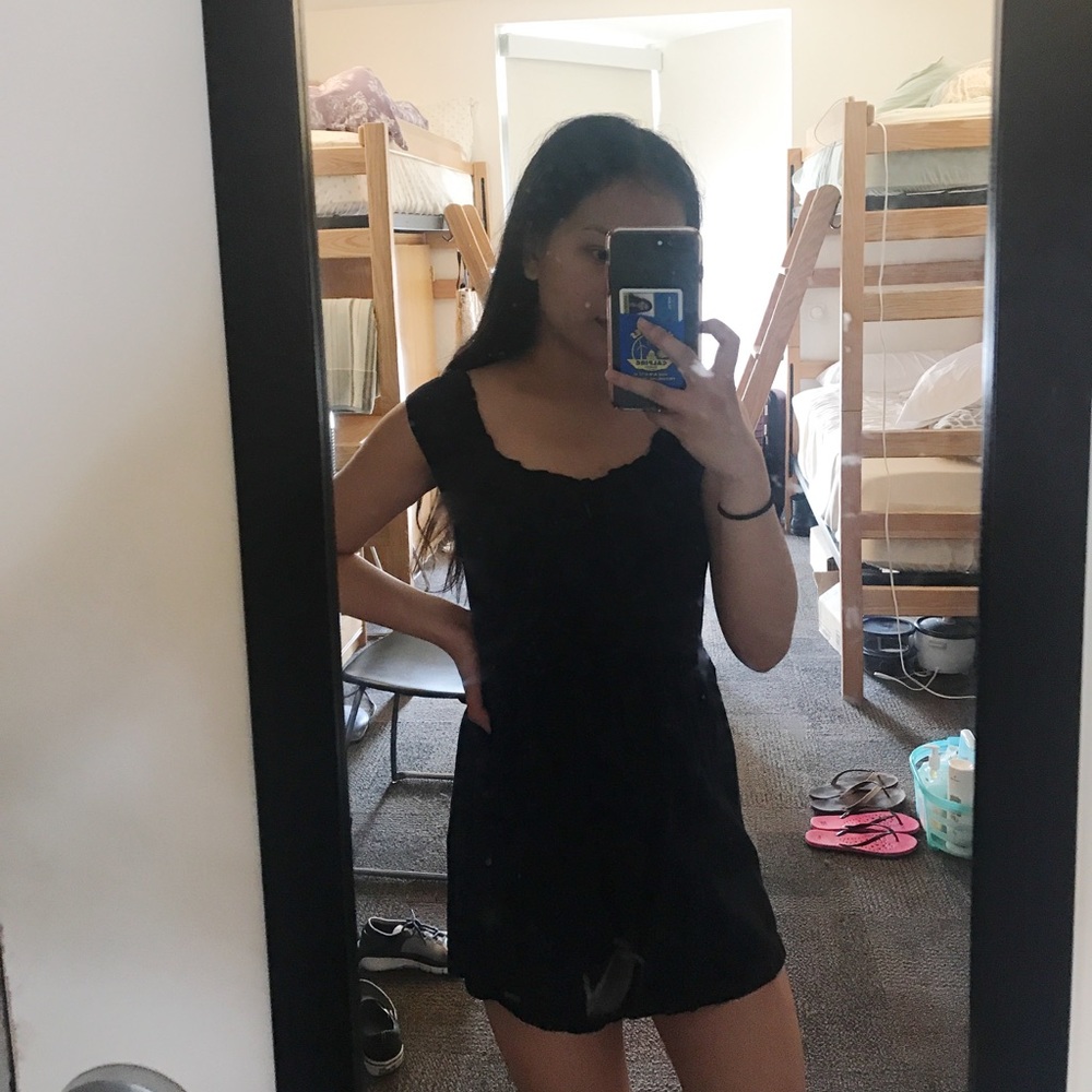 Navy blue summer dress